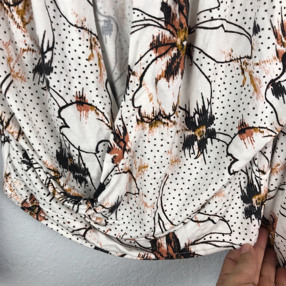 Free People Last Time Print Top in Ivory Combo - Picture 4 of 8